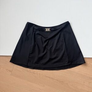 Y2K Ralph Lauren Black Mini Skirt Small Swim Suit Cover Up Vintage Minimalist